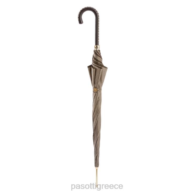 ομπρέλα | PASOTTI 16 1408-19 h19 - παρδαλή ομπρέλα με δερμάτινη λαβή 2N6B8473 γυναίκες